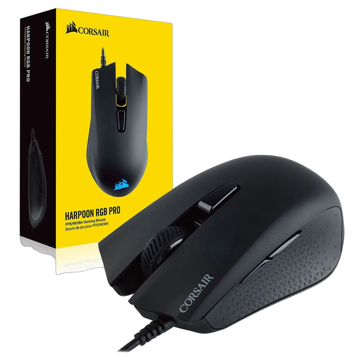 Corsair Harpoon Pro - Filaire - RGB - Noir — vue 2