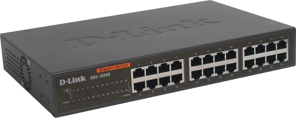 D-Link 24 ports 10/100/1000Mbps DGS-1024D — vue 1