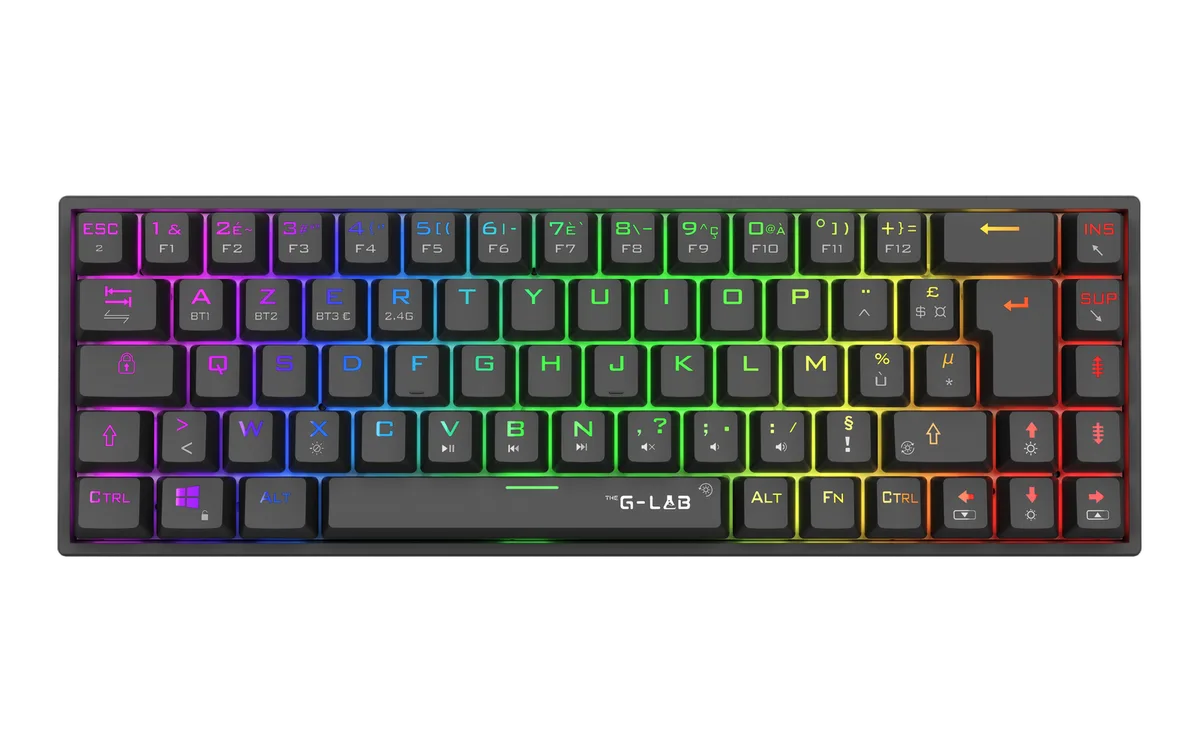 The G-LAB Keys Titanium 65% RGB - Triple mode - Noir — vue 6