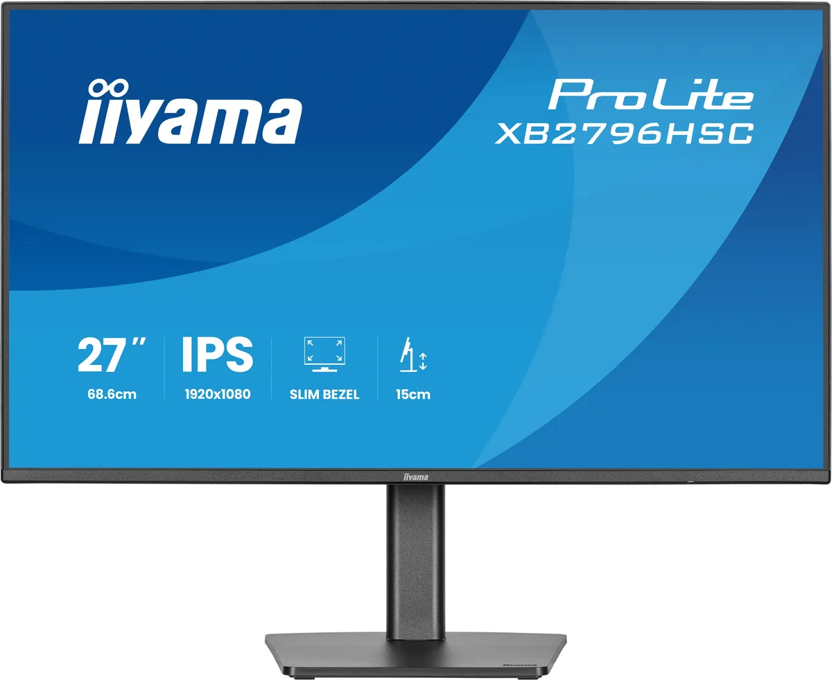 Iiyama Prolite XB2796HSC-B1 - 27" FHD 144Hz IPS Pivot USB-C PD 65W — vue 1