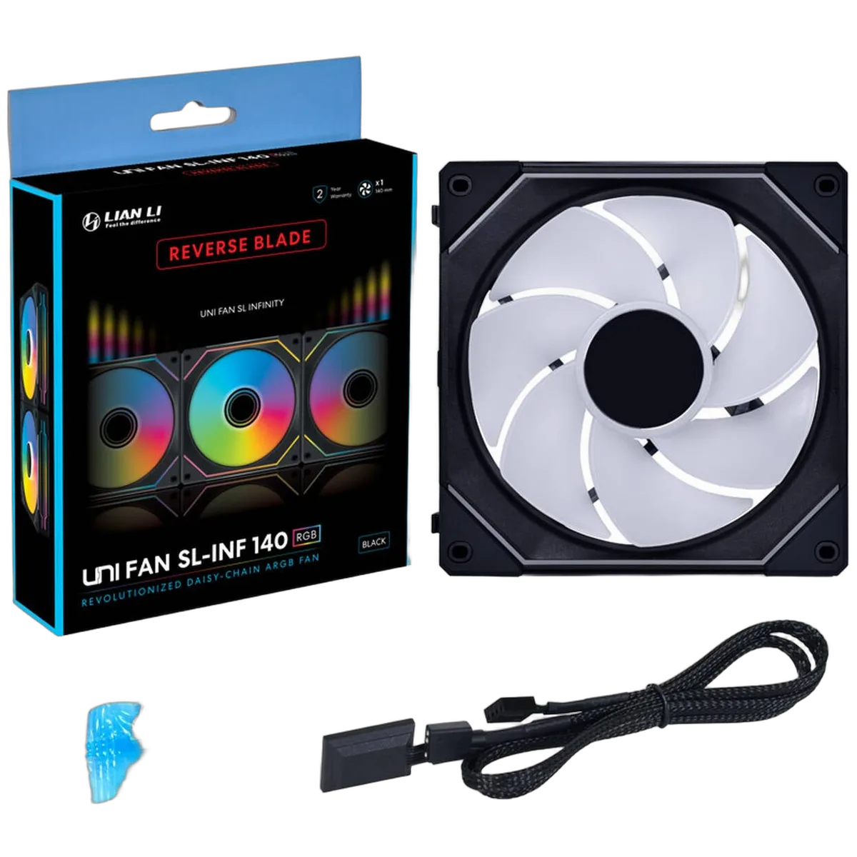 Lian-Li UNI FAN SL-INF ARGB Reverse - 140mm - Noir — vue 2