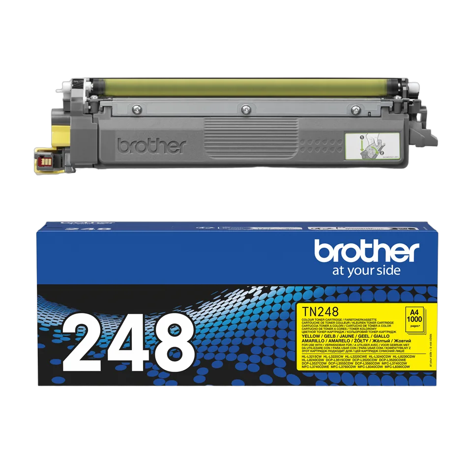 Brother Toner Jaune TN-248Y — vue 3