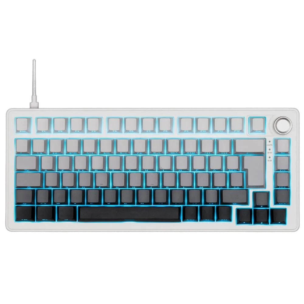 The G-LAB Keyz Elite 300 HE GRW 75% - Magnétique - Filaire - RGB - Gris/Blanc — vue 1