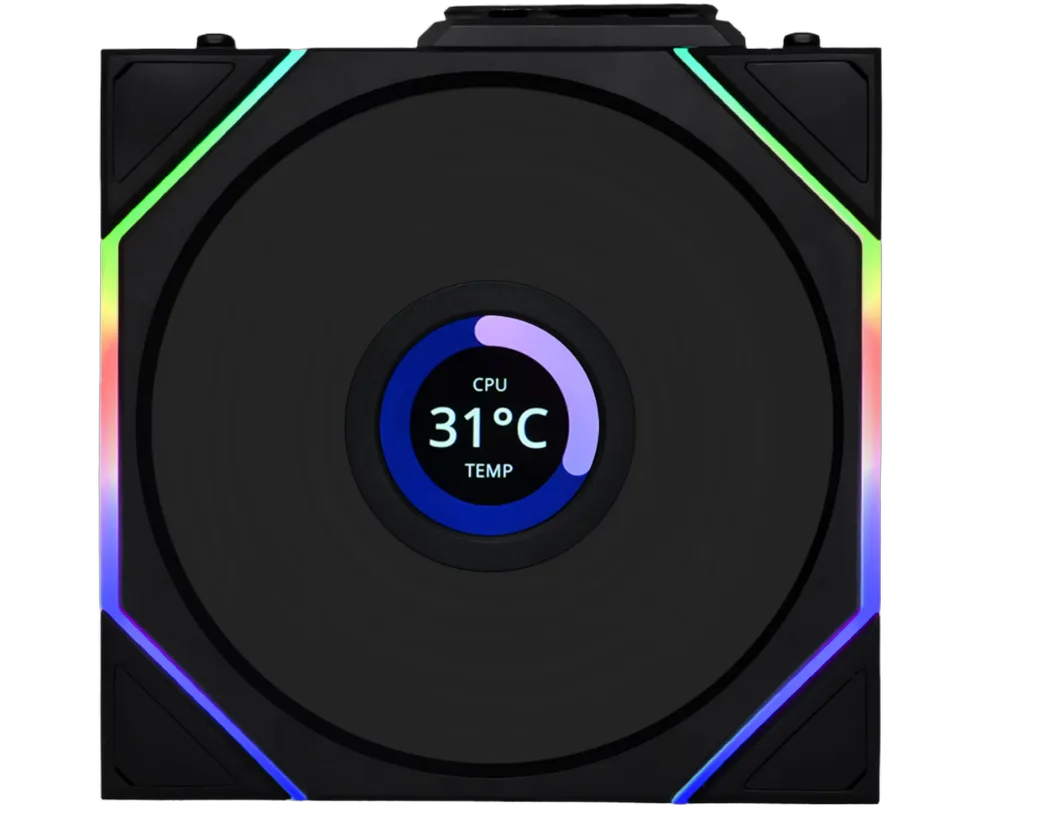 Lian-Li UNI FAN TL Sans fil LCD ARGB PWM - 120mm - Noir — vue 3