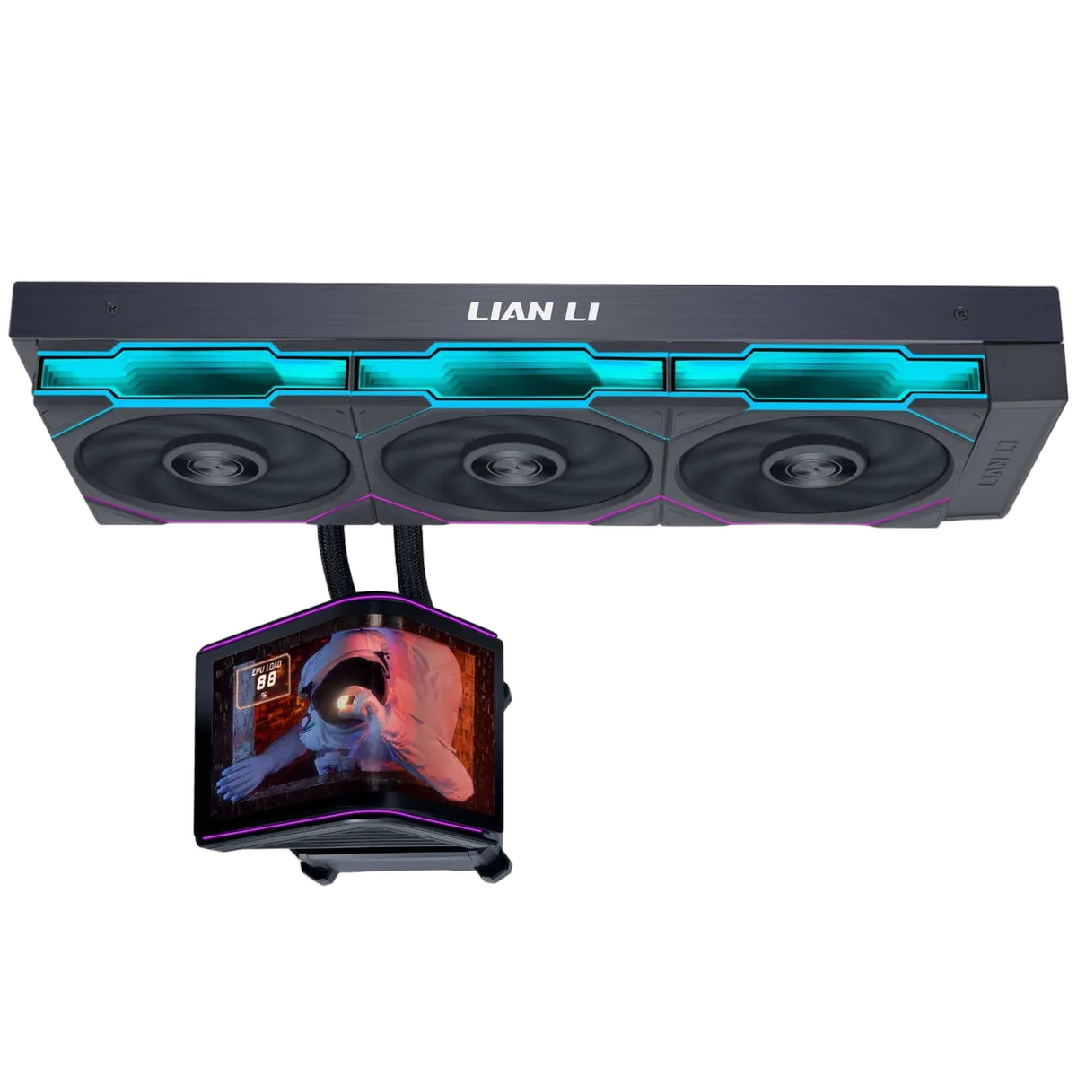 Lian-Li HydroShift II OLED incurvé 360TL noir — vue 3