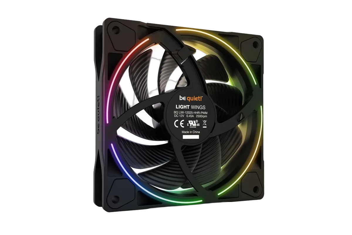 be quiet! Pack de 3 Light Wings 120mm PWM ARGB High Speed — vue 4