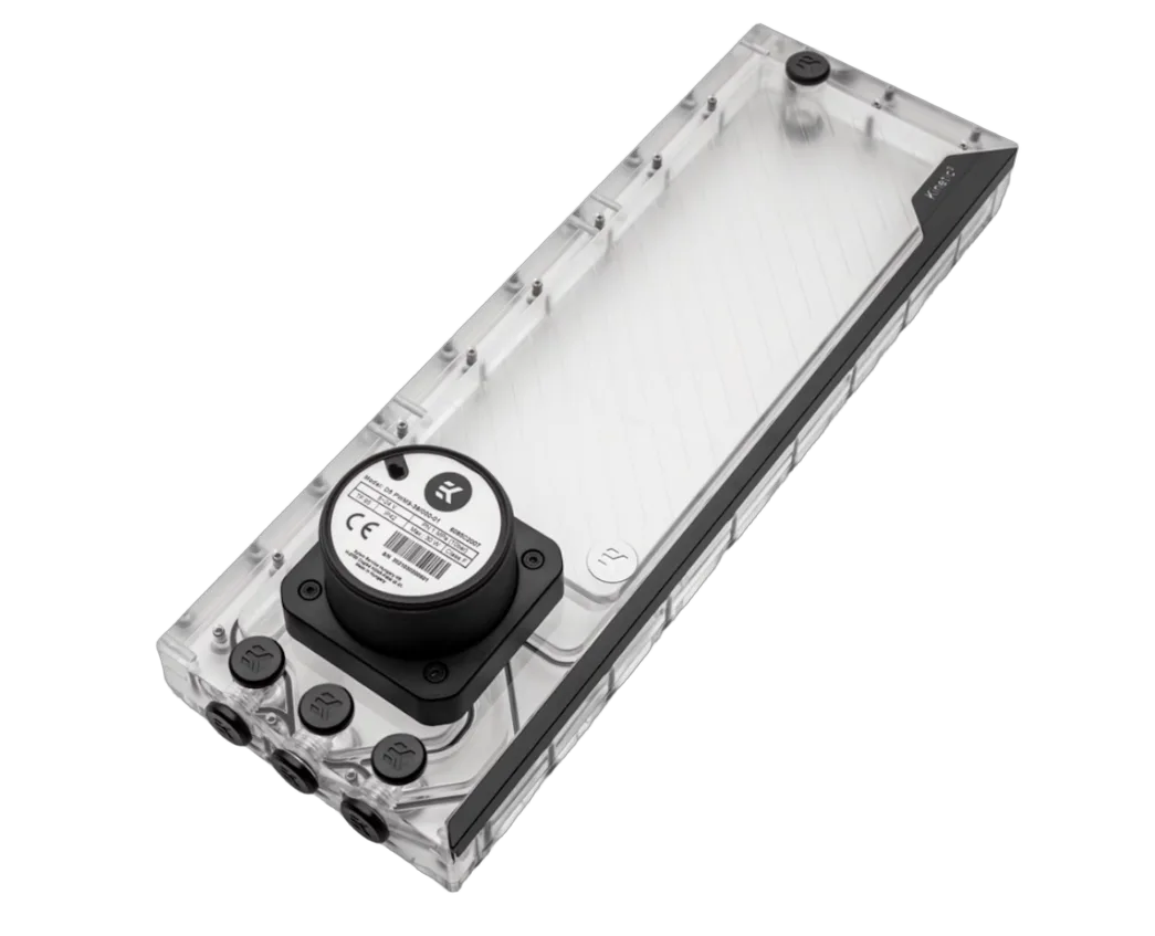EK Water Blocks EK-Quantum Kinetic³ FLT 360 D5 PWM D-RGB - Plexi — vue 1