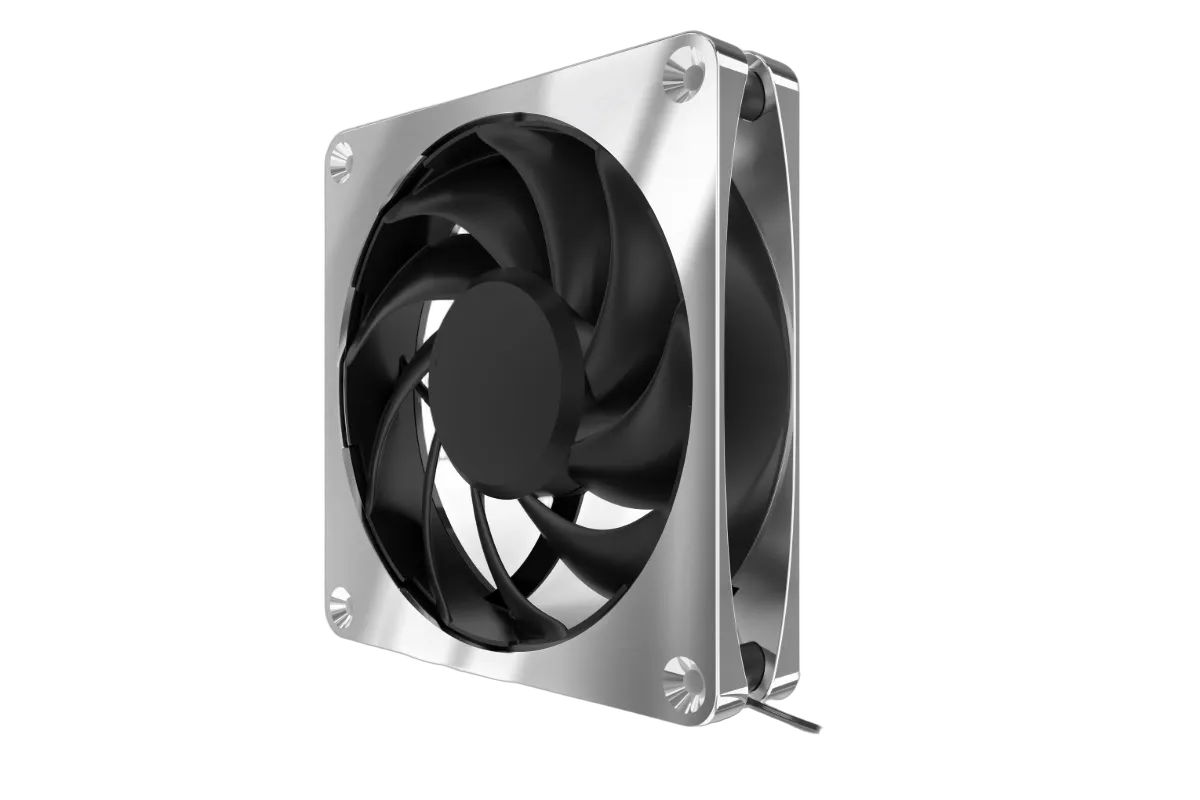 Alphacool Apex Stealth Metal 120mm - 3000rpm Chrome Pack de 3 — vue 6