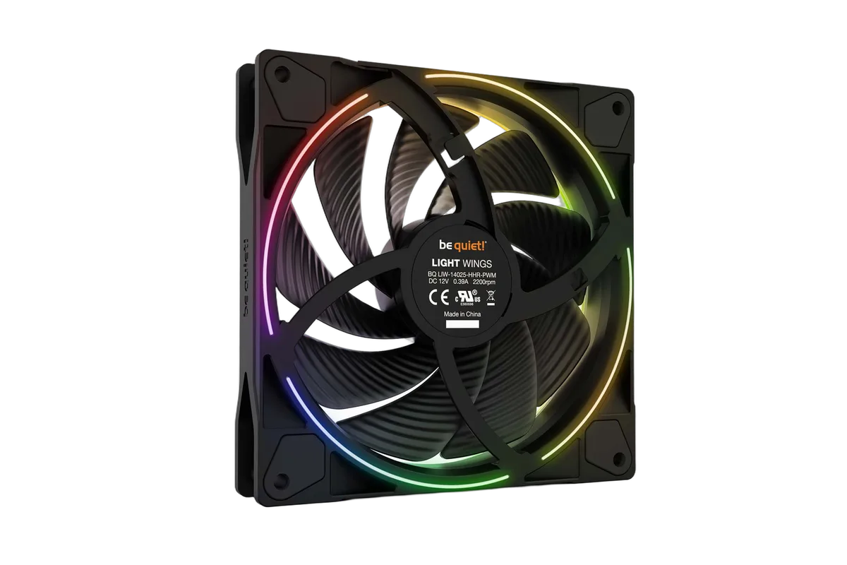 be quiet! Light Wings 140mm PWM ARGB High Speed — vue 3