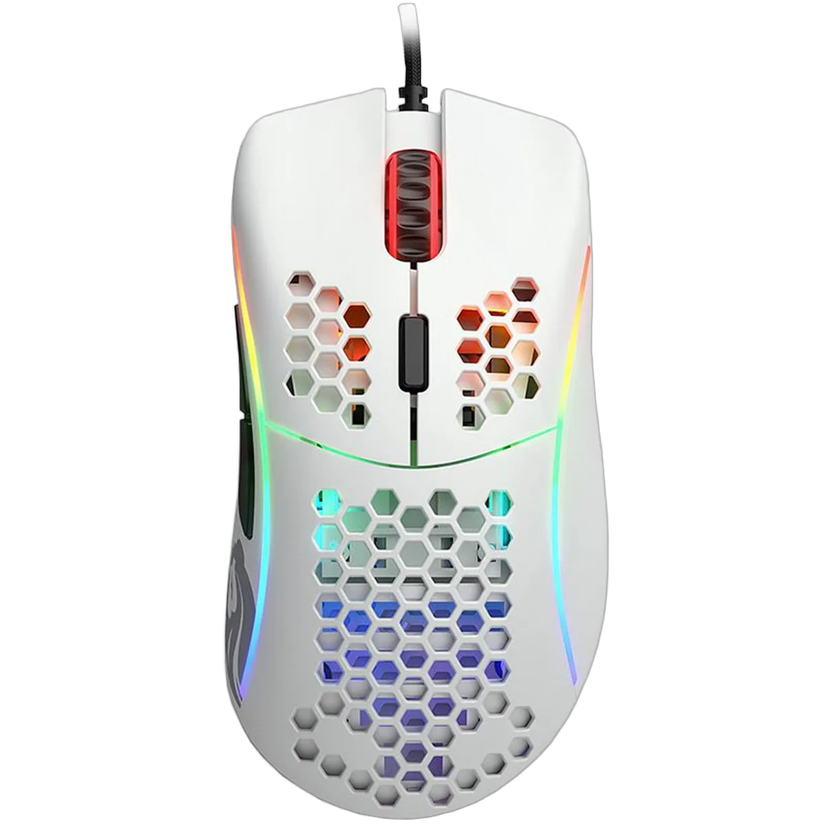 Glorious Model D - Filaire - RGB - Blanc — vue 1