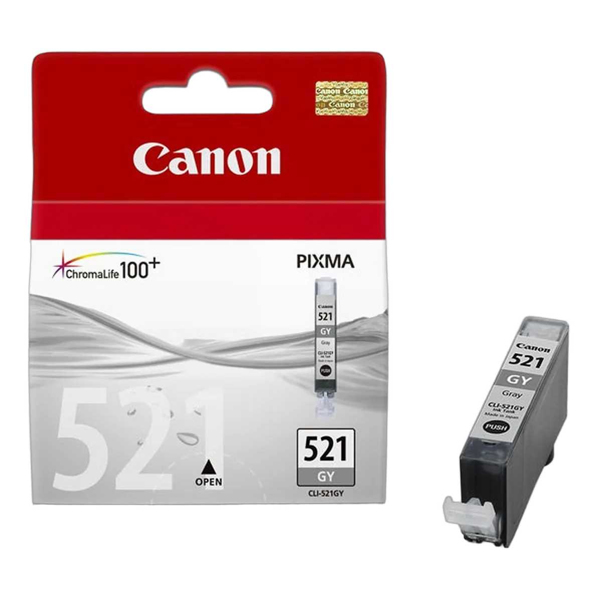 Canon Cartouche CLI-521GY Gris — vue 1
