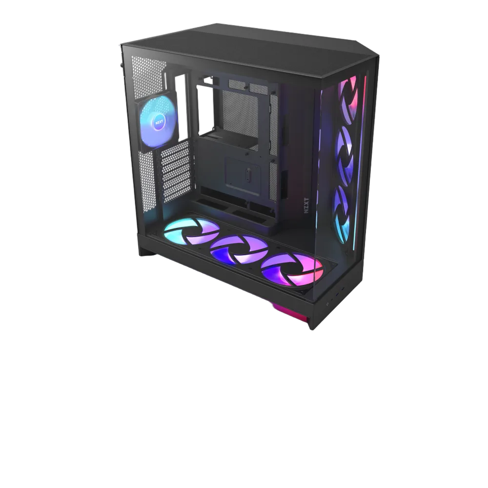 NZXT H9 Flow RGB+ Noir - MT/Sans Alim/E-ATX — vue 5