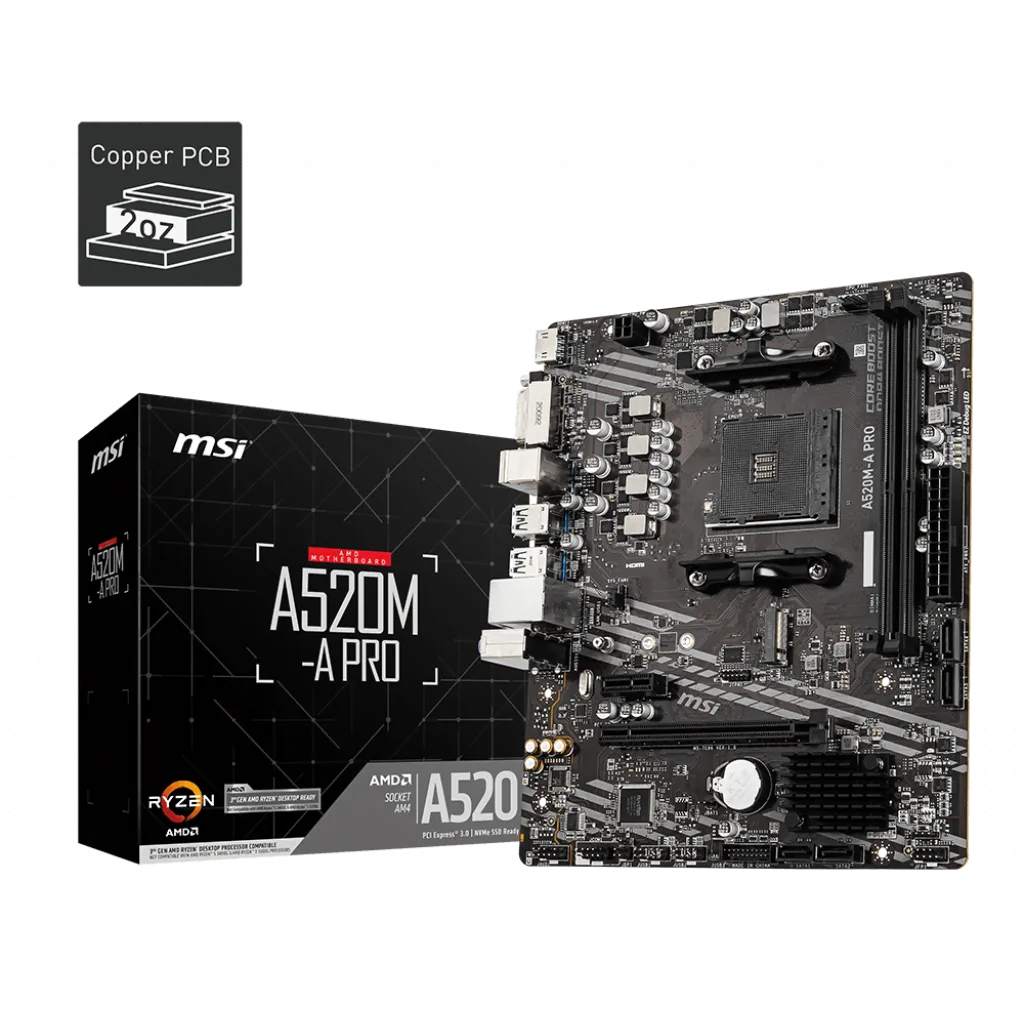 MSI A520M-A PRO — vue 1