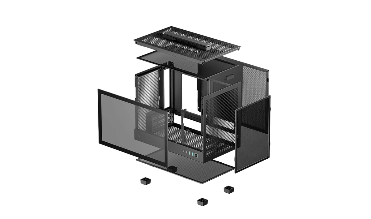 Deepcool CH160 Noir - mT/Sans Alim/Mini-ITX + AK620 DIGITAL Noir — vue 10
