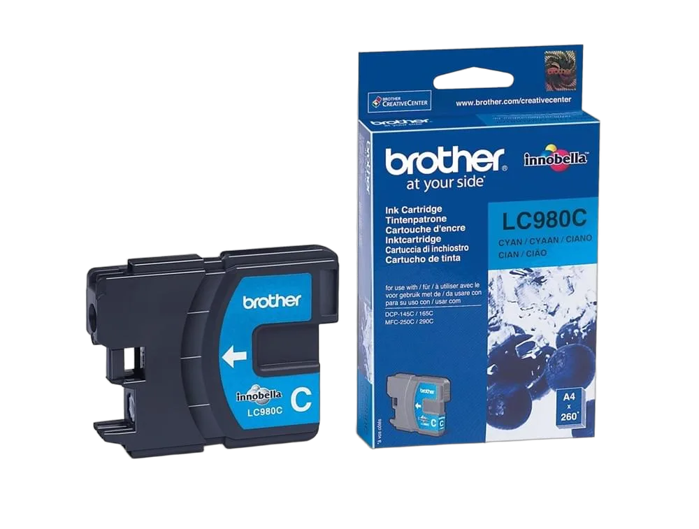 Brother Cartouche LC980C Cyan — vue 1