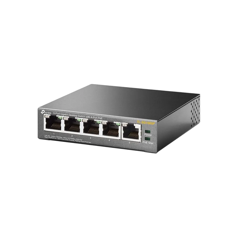 TP-Link TL-SG1005P - 5 Ports Gigabit dont 4 PoE — vue 2