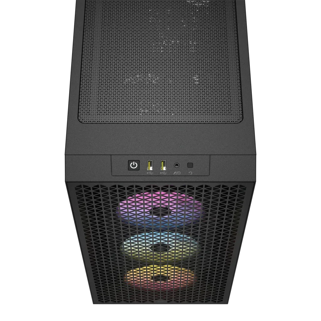 Corsair 3000D Airflow RGB Noir - MT/Sans Alim/ATX — vue 2