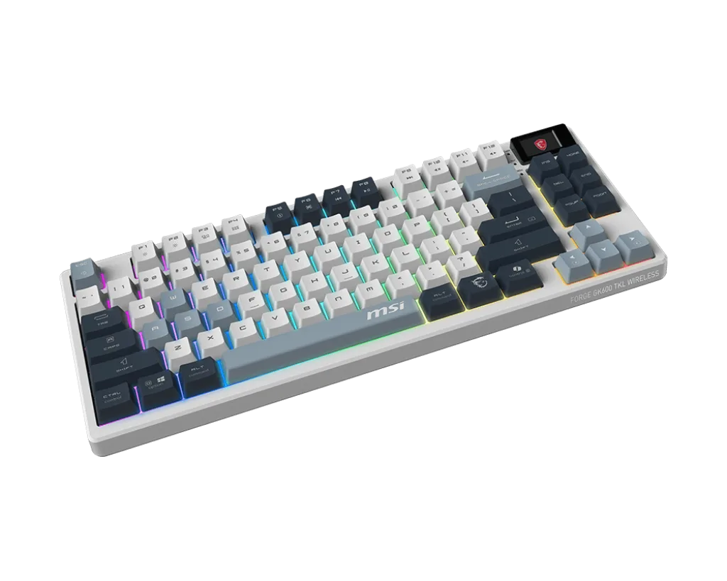 MSI Forge GK600 TKL - Mécanique - Sans-Fil - RGB - Sky — vue 2