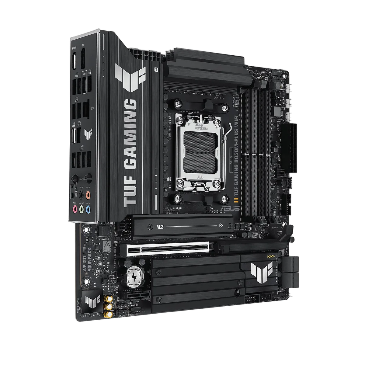 Asus TUF GAMING B850M-PLUS WIFI — vue 3