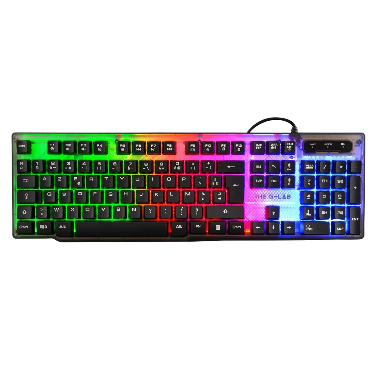 The G-LAB Keyz Neon - Membrane - Filaire - RGB - Noir — vue 1
