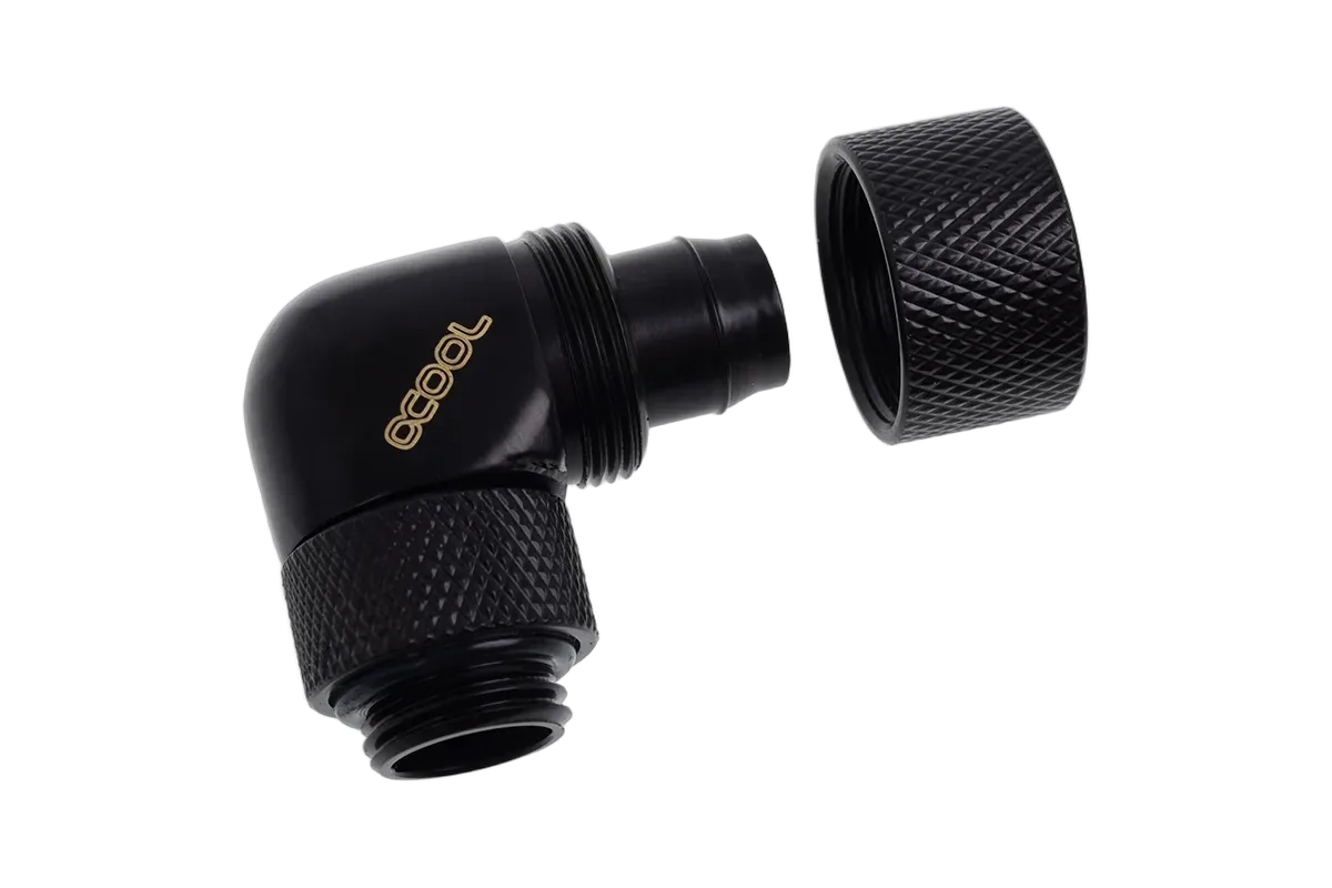 Alphacool Fitting 13/10mm/90° Rotatif G1/4/Noir — vue 2