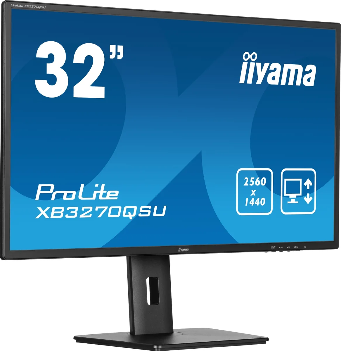 Iiyama PROLITE XB3270QSU-B1 - 31.5" QHD 100Hz IPS 3ms Pied réglable — vue 3