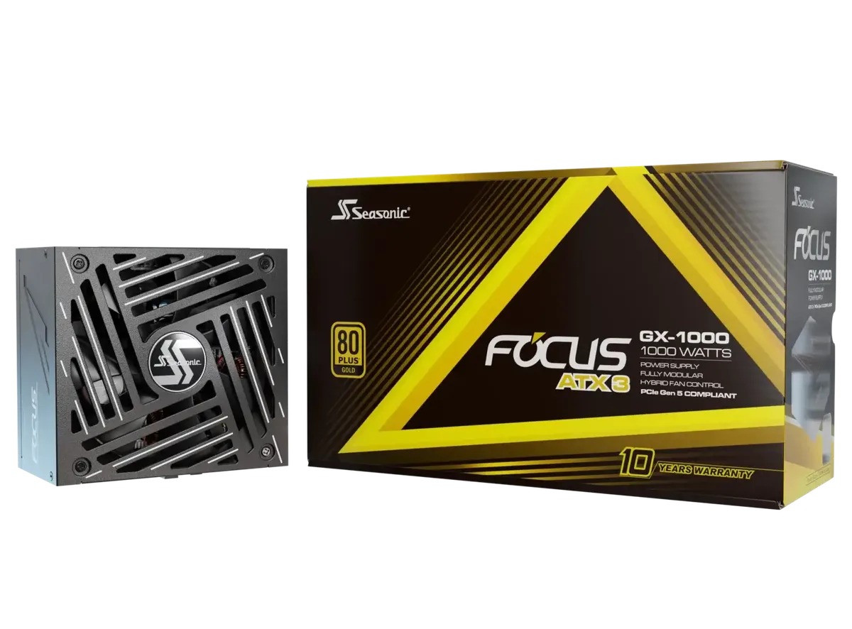 Seasonic ATX 1000W 80+ Gold - FOCUS-GX-1000-V4 — vue 1