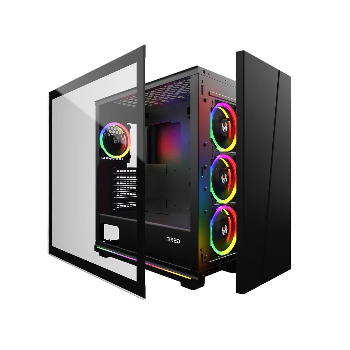M.RED BLACK DESTROYER Strip-G - ARGB - MT/ATX — vue 3