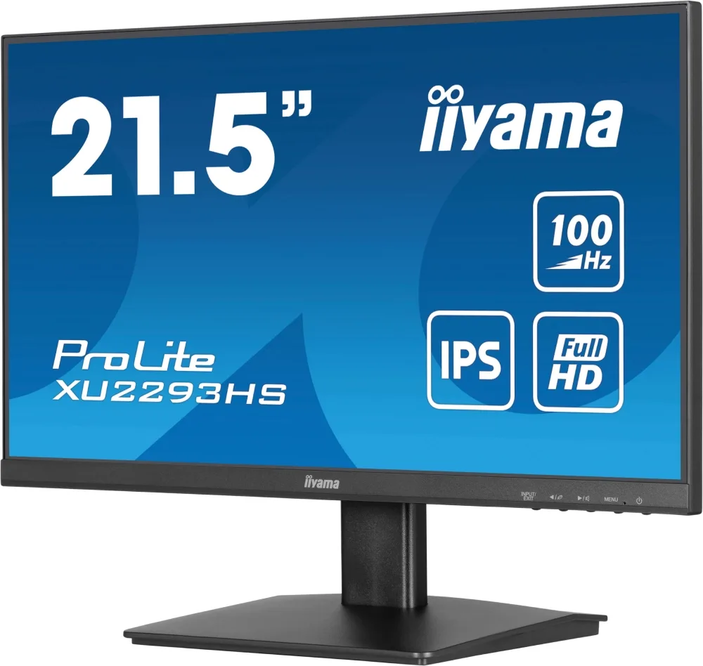 Iiyama PROLITE XU2293HS-B6 - 21.5" FHD 100Hz IPS 1ms Adaptive Sync — vue 3