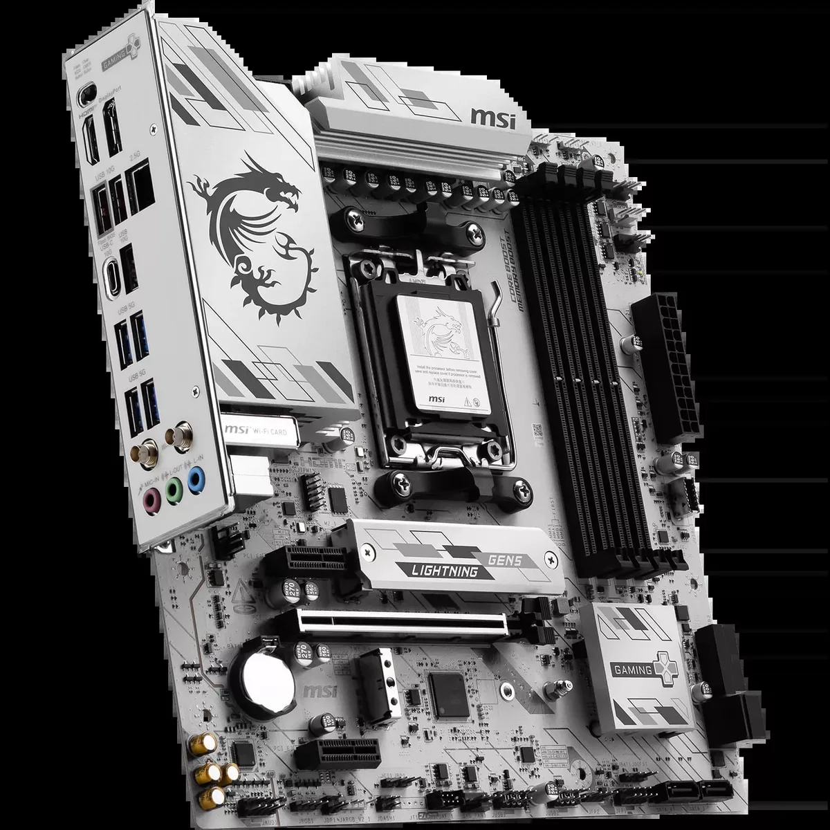 MSI B850M GAMING PLUS WIFI6E — vue 4