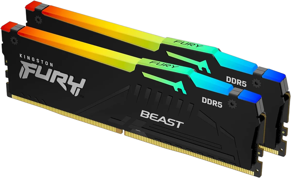 Kingston Fury Beast 32Go RGB (2x16Go) DDR5 6000MHz — vue 1