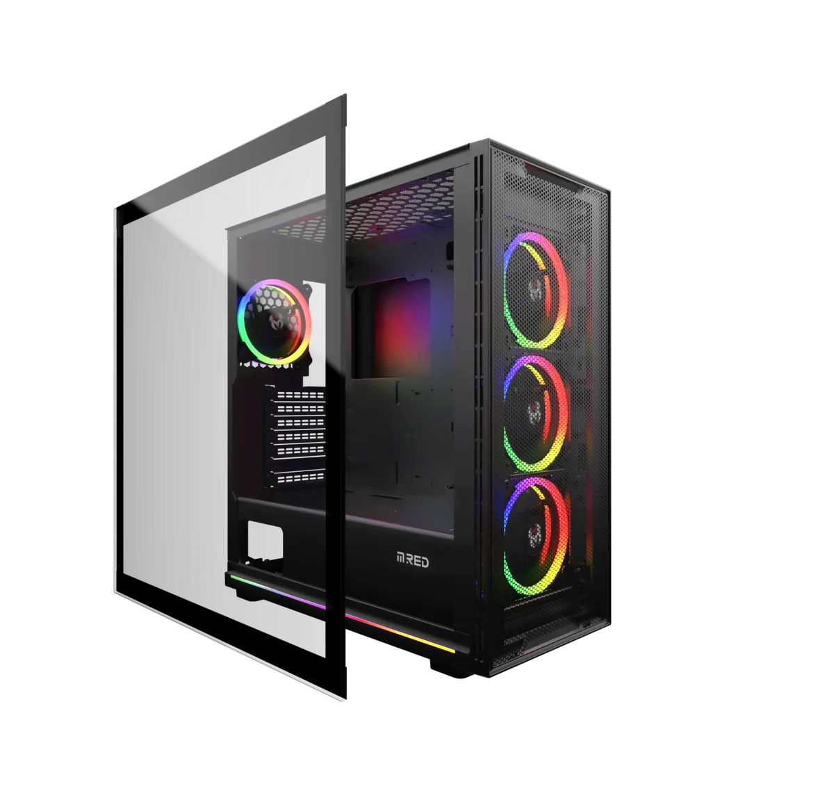 M.RED BLACK DESTROYER Alpha-G - ARGB - MT/ATX — vue 2