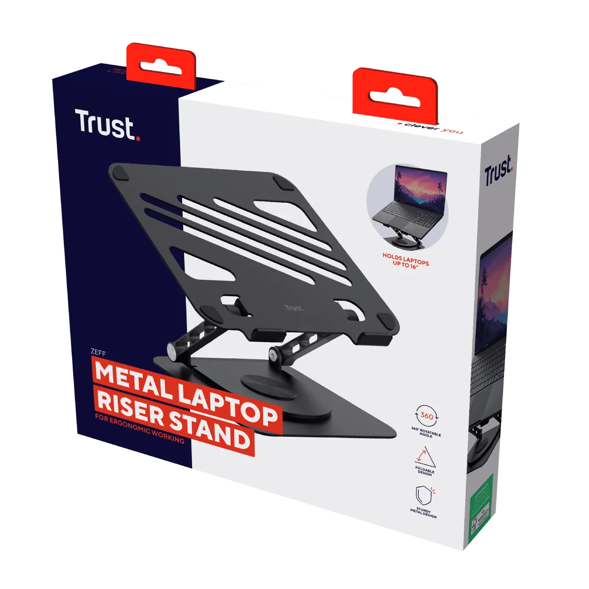 Trust Support métallique ZEFF pliable et orientable — vue 5