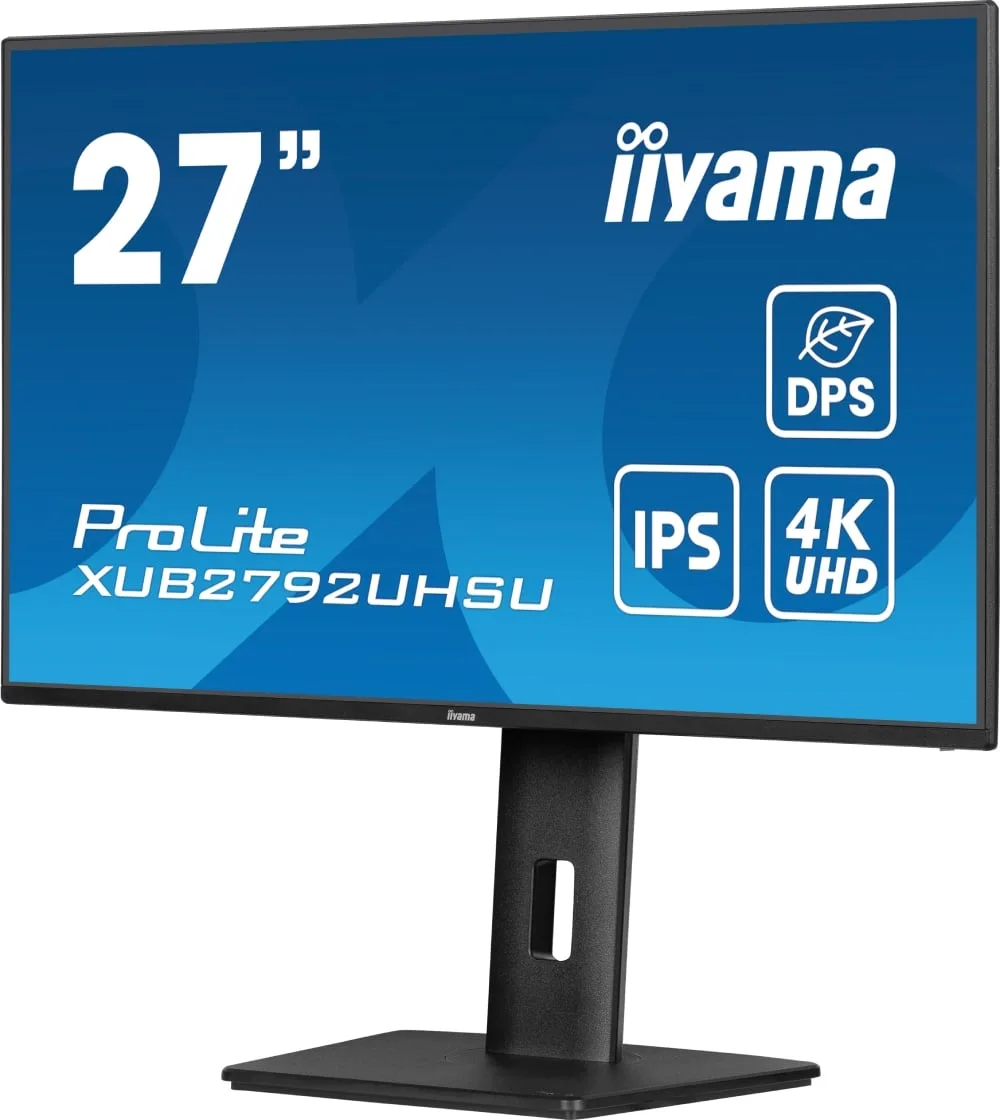 Iiyama PROLITE XUB2792UHSU-B6 - 27" 4K 60Hz IPS 4ms Pivot USB-C HP économie d'énergie dynamique — vue 4
