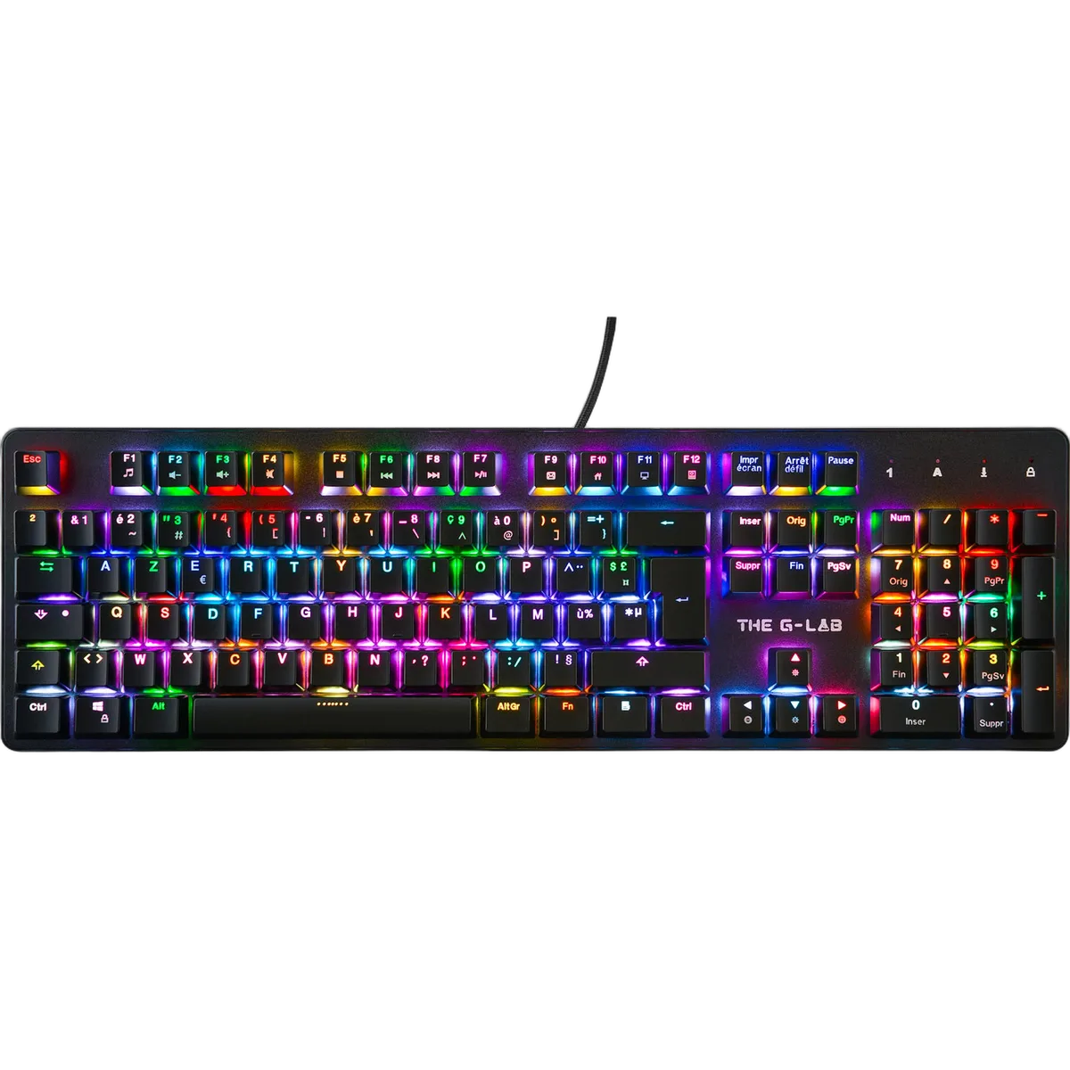 The G-LAB Keyz Rubidium-E - Mécanique - Filaire - RGB - Noir — vue 4