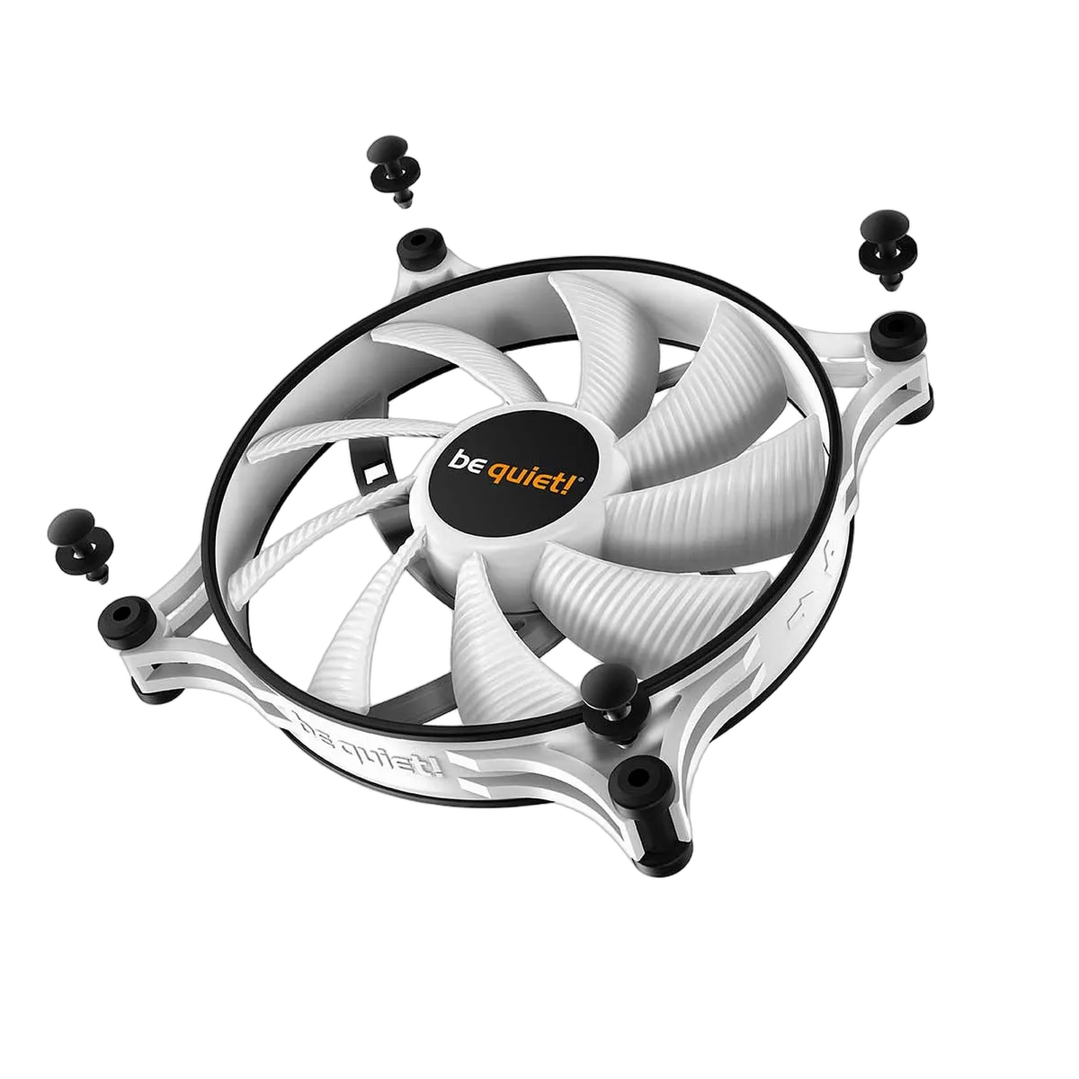 be quiet! Shadow Wings 2 140mm PWM White - BL091 — vue 3