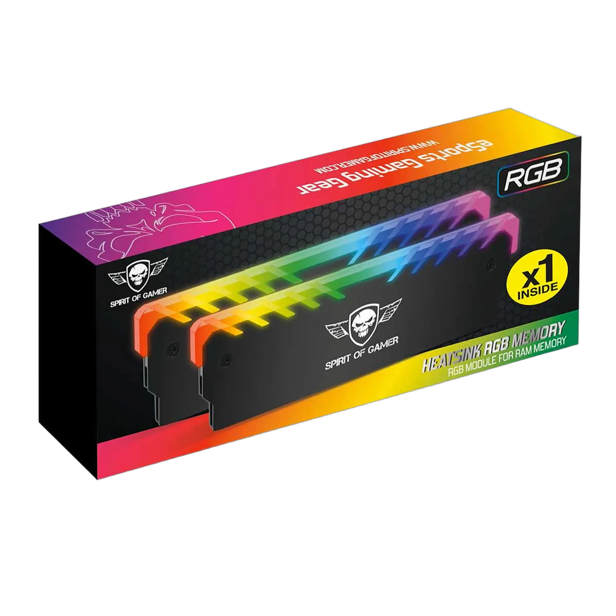 Spirit Of Gamer Kit dissipateur RGB Adressable pour mémoire RAM — vue 2