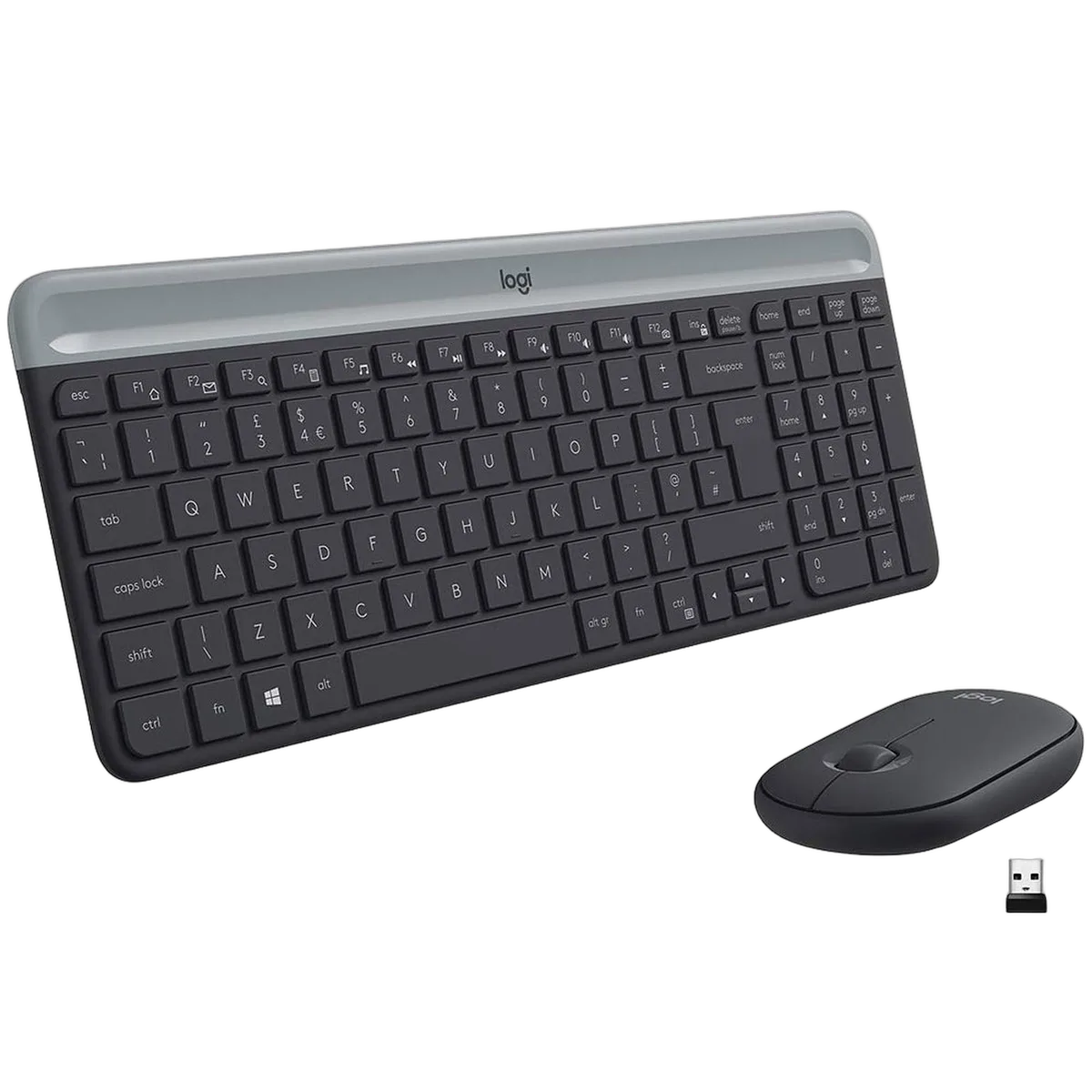 Logitech MK470 Graphite - Slim Wireless Combo — vue 5