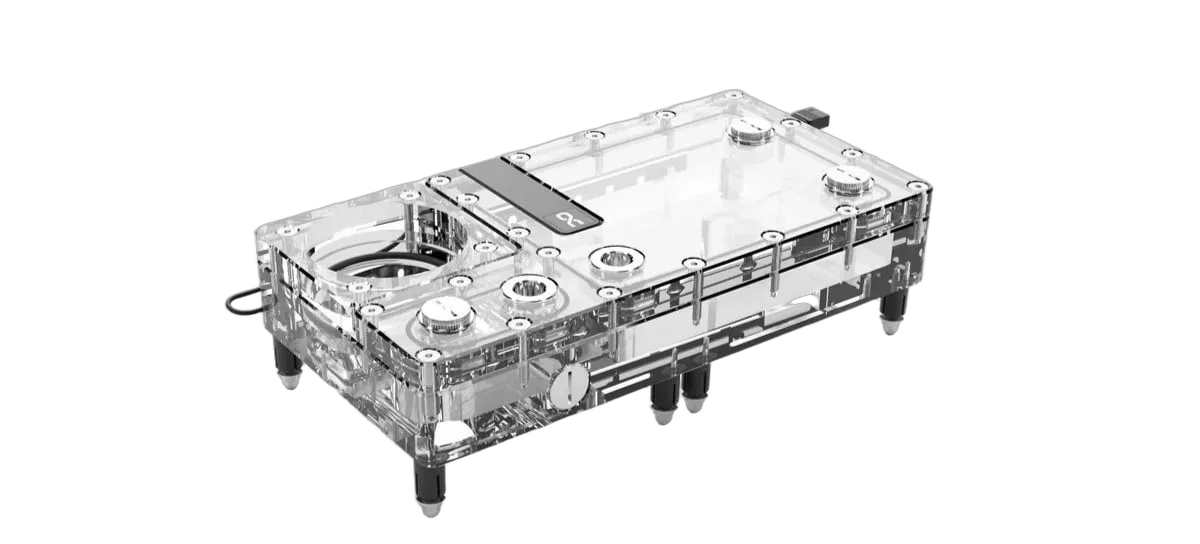 Alphacool Core plat 240 Droite Apex VPP/D5 (sans pompe) — vue 1