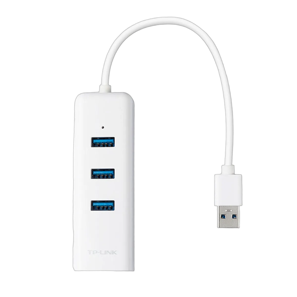 TP-Link USB 3.0 Gigabit Ethernet + hub 3 ports USB 3.0 — vue 3