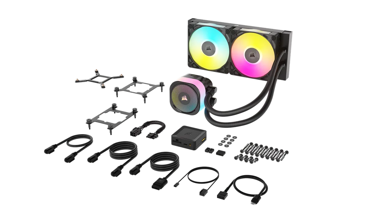 Corsair iCUE LINK TITAN 240 RX LCD AIO/240mm — vue 12