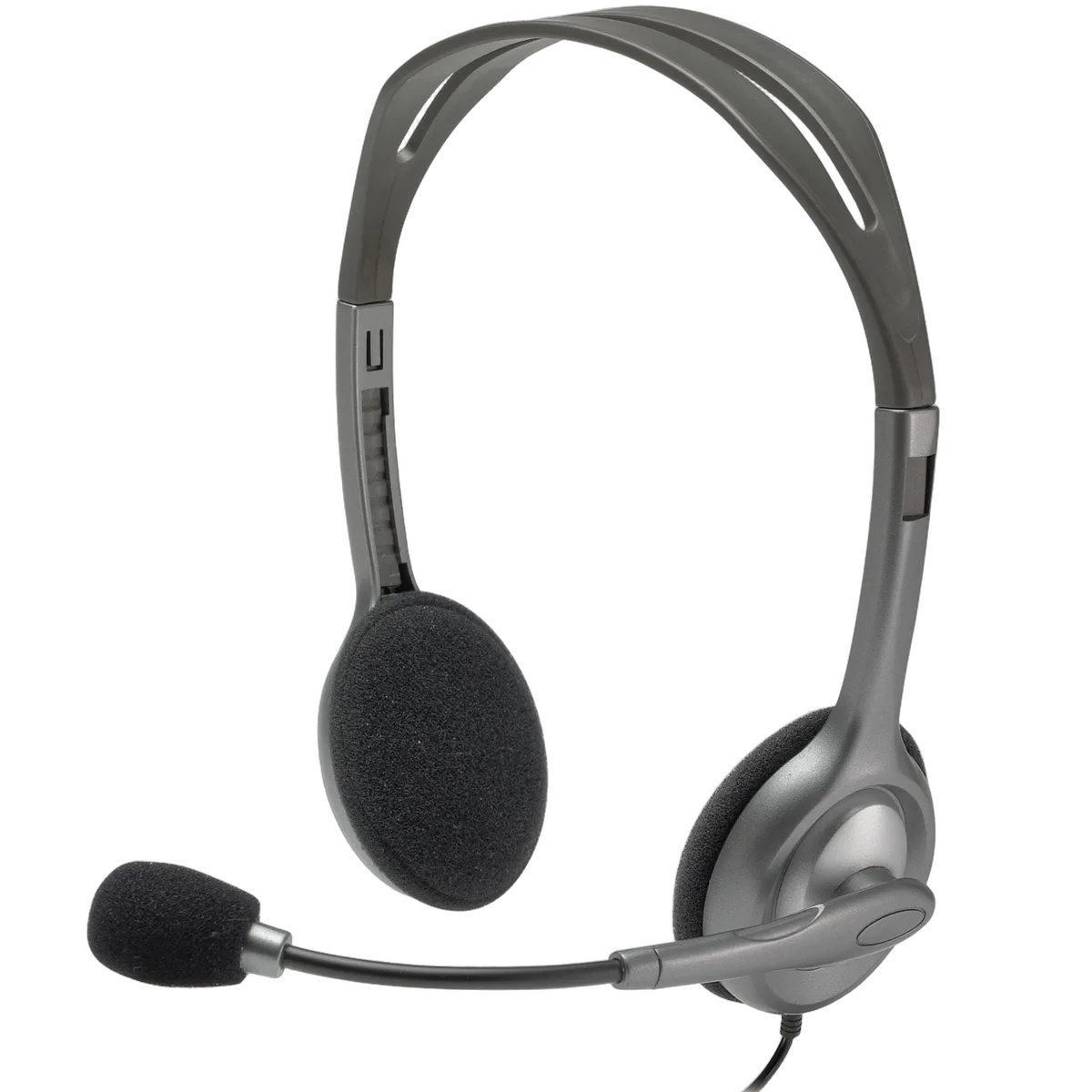 Logitech H111 Stereo - Filaire - Gris — vue 1