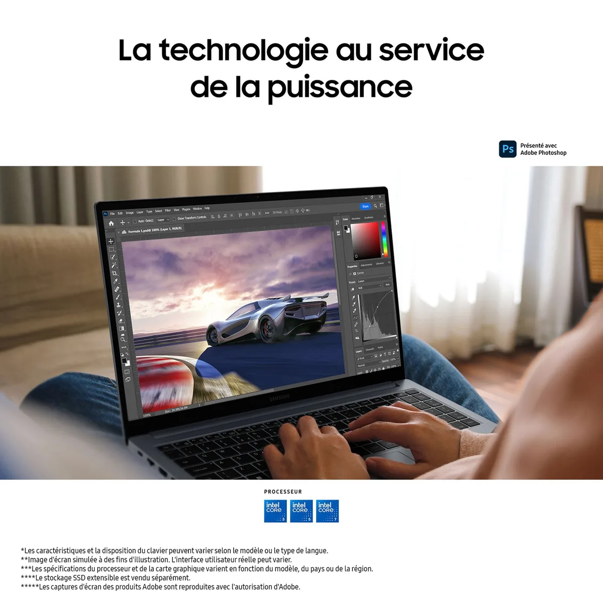 Samsung Galaxy Book4 - 15.6" FHD Core 7 150U 16Go 512Go W11P — vue 3