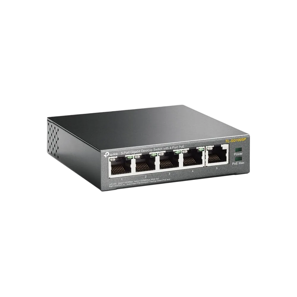 TP-Link TL-SG1005P - 5 Ports Gigabit dont 4 PoE — vue 3
