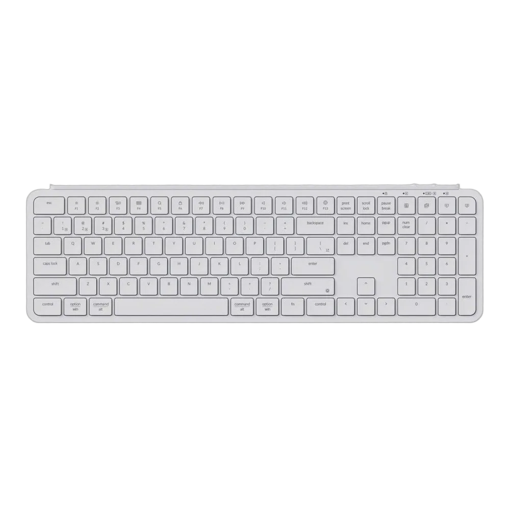 Keychron B6 Pro - Membrane - Sans-Fil - Blanc — vue 1