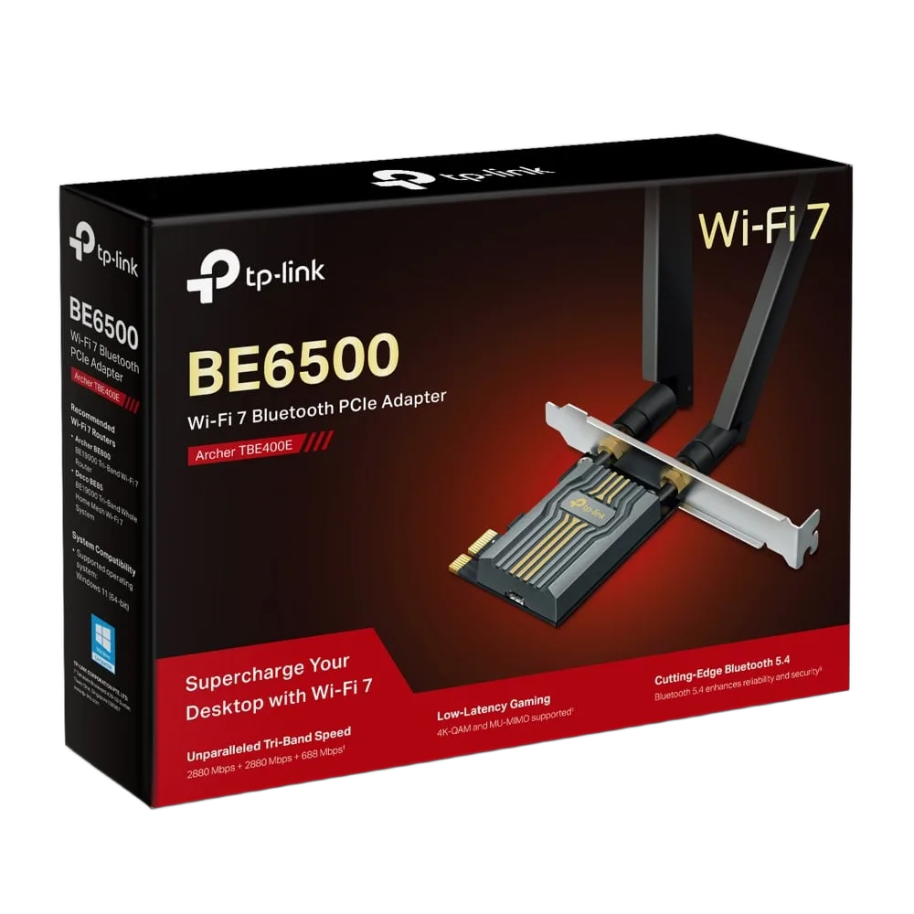 TP-Link Archer TBE400E - Wifi 7 BE6500 / Bluetooth 5.4 — vue 1