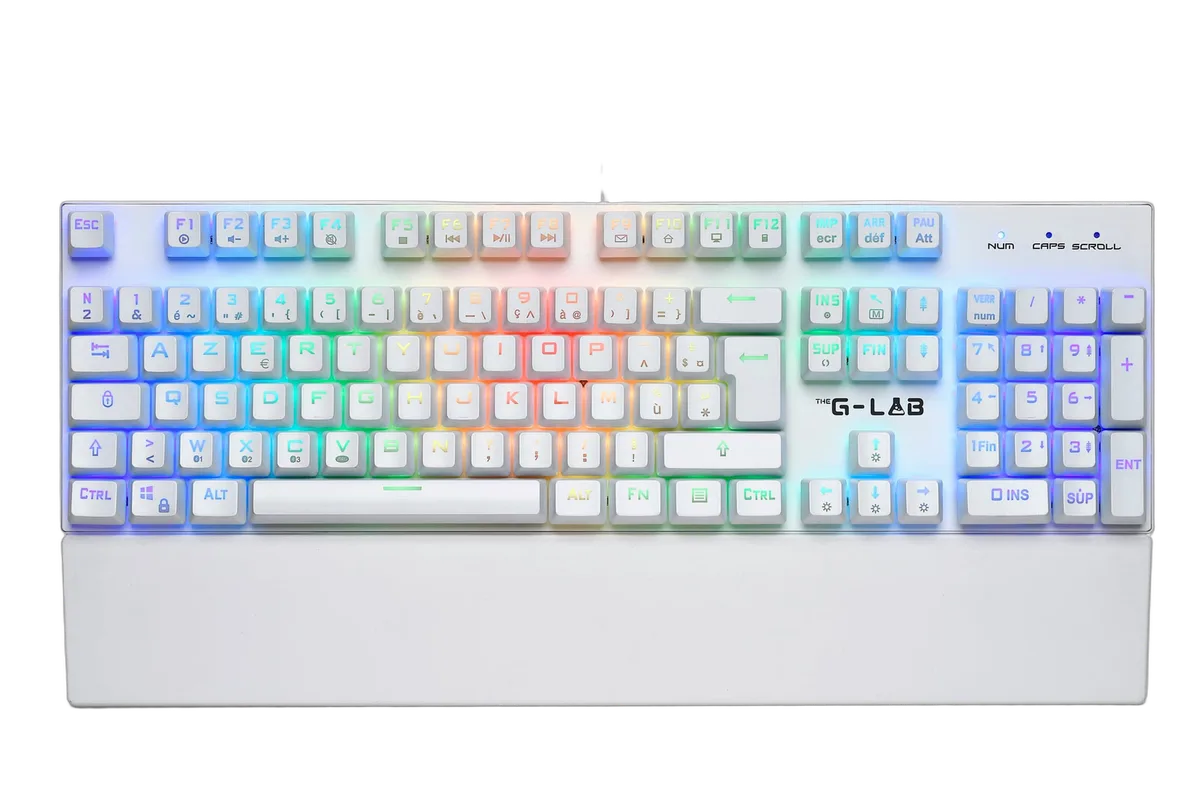The G-LAB Keyz Rubidium - Mécanique - Filaire - RGB - Blanc — vue 4