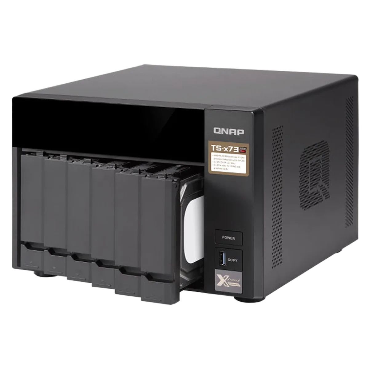 Qnap TS-673-8G - 6 HDD — vue 3