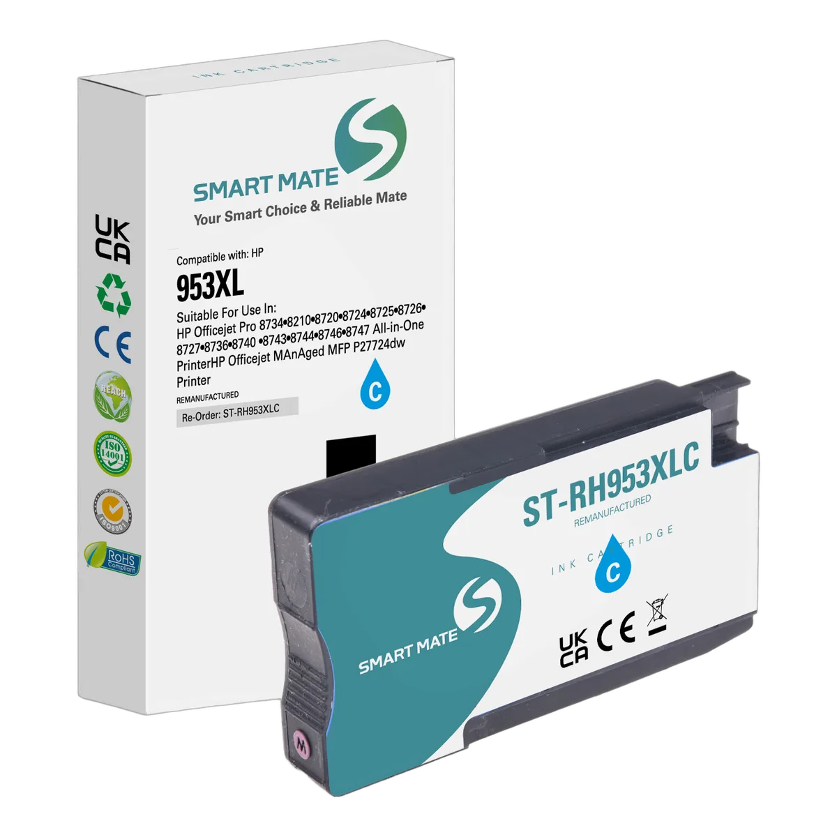 Compatible HP Cartouche 953XL haute capacité Cyan — vue 1