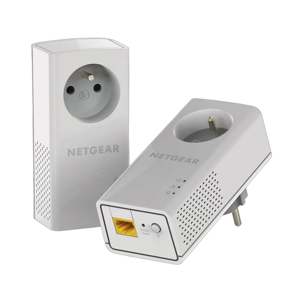 Netgear PLP1000 (1000Mb) avec prise - Pack de 2-Seconde Vie — vue 1